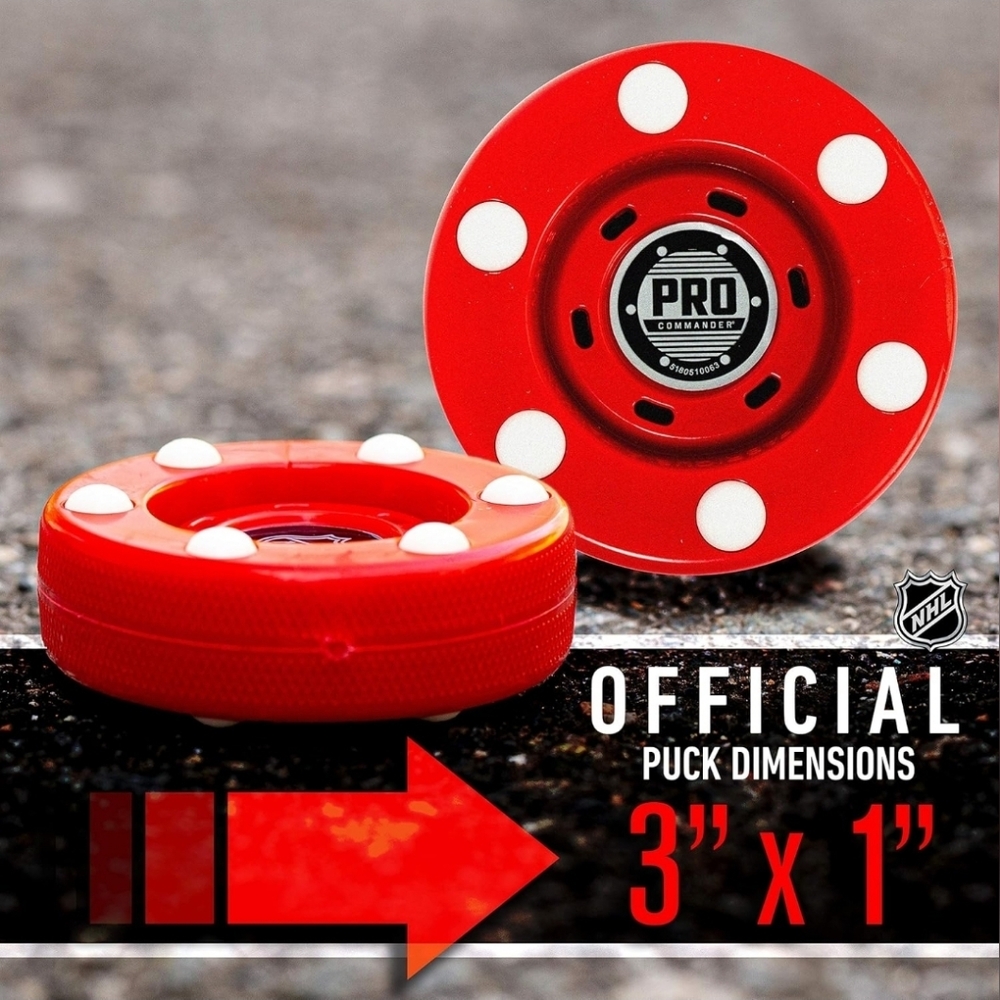 Franklin NHL Pro Commander Street Hockey Puck – Red